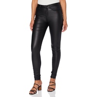 Only Damen Beschichtete Skinny Fit Jeans | Schwarz |