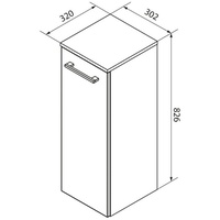 Fackelmann Midischrank B.Style weiß