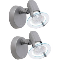 Briloner 2er Set LED Wandlampe Spot Strahler Arbeitszimmer Lampe