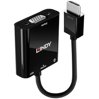 Lindy 38285 HDMI auf VGA und Audio Konverter Schwarz