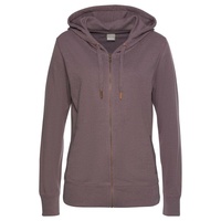 Bench. loungewear Sweatjacke Damen mauve-meliert Gr.48/50