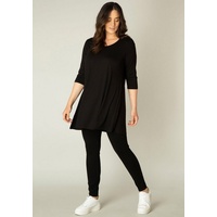 Base Level Curvy Tunikashirt Aria schwarz 48