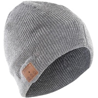 Leicke Sharon Beanie mit Bluetooth Kopfhörer, hellgrau