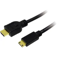 Logilink HDMI Anschlusskabel HDMI-A Stecker, HDMI-Mini-C Stecker 2.00m Schwarz