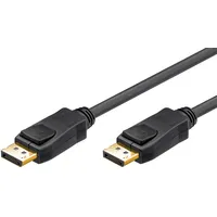 Goobay DisplayPort 1.2-Verbindungskabel [3D, 4K 2160p, vergoldete Kontakte, mit