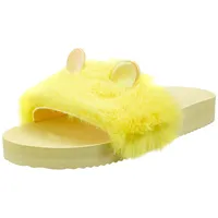 FLIP*FLOP Flip Flop Hausschuh Pool fur*mouse metallic, citric 41