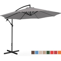 Uniprodo Ampelschirm Ø 300 cm neigbar dark grey