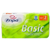 Fripa Toilettenpapier, 2-lagiges Tissue 12 cm x 10 cm