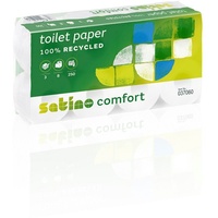 Satino by wepa Toilettenpapier comfort 3-lagig Recyclingpapier, 8 Rollen