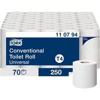 TORK Toilettenpapier T4 Universal 2-lagig Recyclingpapier, 70 Rollen