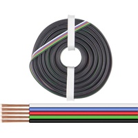 Donau Elektronik 519-010 Litze 5 x 0.25mm2 Schwarz, Grün,