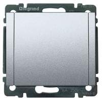 Legrand Galea Steckdose soft aluminium 771364