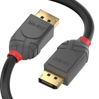 LINDY 36480 0.5m DisplayPort 1.4 Kabel, Anthra Line, anthrazit,