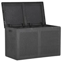 VidaXL Garten-Aufbewahrungsbox 180 L PP Rattan