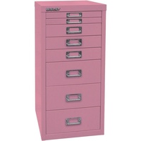 BISLEY MultiDrawerTM L298 Schubladenschrank pink 8 Schubladen 27,8 x