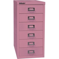 BISLEY MultiDrawerTM L296 Schubladenschrank pink 6 Schubladen 27,8 x