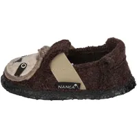 Nanga Jungen Kinder Hausschuh Shaggy Sloth braun 28