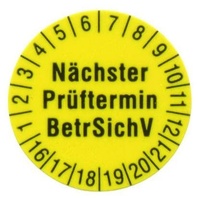 Beha-Amprobe 1238 Prüfplaketten Durchm.15 mm 25 VE 2 (2145956)