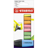 Stabilo BOSS MINI Textmarker farbsortiert, 5 St.