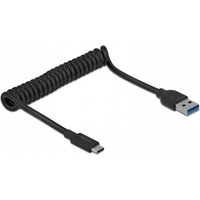 DeLock USB 3.1 Gen 2 Spiralkabel, USB-A Stecker >