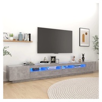 VidaXL TV-Schrank mit LED-Leuchten Betongrau 300x35x40 cm