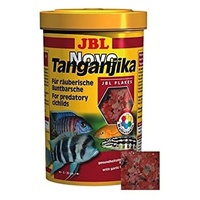 JBL NovoTanganjika 30021 Alleinfutter für räuberische Buntbarsche, Flocken 1
