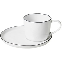 Broste Copenhagen Tasse mit Untertasse Salt groß