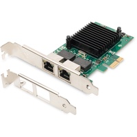 Digitus PCI Express 2 Port Gigabit Ethernet Netzwerkkarte, RJ45