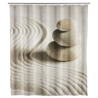 Wenko Duschvorhang Sand & Stone, 200 cm