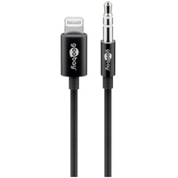 Goobay Lightning Audioanschlusskabel (3,5mm), 1 m, Schwarz