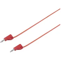 VOLTCRAFT MSB-200 Messleitung Lamellenstecker 2mm Lamellenstecker 2mm 0.60m Rot