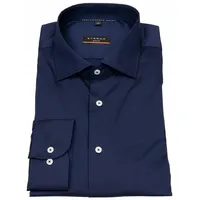 Eterna Langarmhemd »SLIM FIT«, EASY IRON (bügelleicht), blau