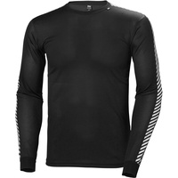 HELLY HANSEN Dry Stripe Crew Langarm-baselayer - Black -