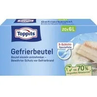 Toppits 20 Toppits Gefrierbeutel 6,0 l