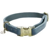 Kentucky Velvet Hundehalsband - Light Blue - 36-52 cm
