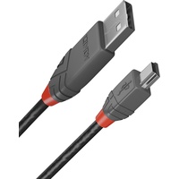 LINDY USB-Kabel USB 2.0 USB-A Stecker, USB-Mini-B Stecker 1.00m