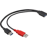 DeLock USB 3.0 Y-Kabel, USB 3.0 A [Buchse] auf