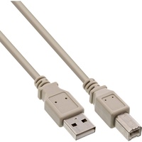 InLine USB 2.0 Kabel, A an B, beige,