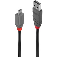 LINDY USB 2.0 Typ A an Micro-B Kabel Anthra