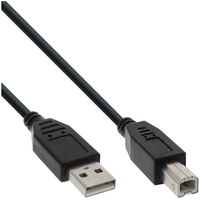 InLine USB 2.0 Kabel, A an B, schwarz, 2m
