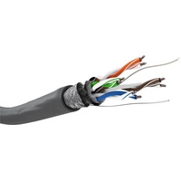 Goobay 95708 CAT 5e Netzwerkkabel, SF/UTP, Grau, CCA Kupfergemisch