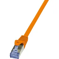 Logilink CQ3028S RJ45 Netzwerkkabel, Patchkabel CAT 6a S/FTP Orange