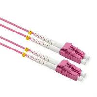 Value LWL-Kabel 50/125μm OM4, LC/LC, Low-Loss-Stecker, violett, 1 m