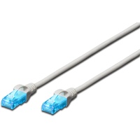 Digitus DK-1512-100 RJ45 Netzwerkkabel, Patchkabel CAT 5e U/UTP Grau