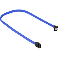 Sharkoon Kabel 90° sleeve 0, 60m blau