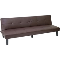 Mendler 3er-Sofa HWC-G11, Couch Schlafsofa Gästebett Bettsofa Klappsofa, Schlaffunktion