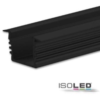 ISOLED LED Einbauprofil DIVE12 Aluminium schwarz, 200cm