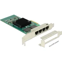 DeLock LAN-Adapter, 4x RJ-45, PCIe 2.1 x4 (89946)