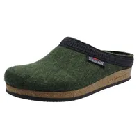 Stegmann 108 Unisex Wollfilz-Pantoffeln, Dunkelgrün Green