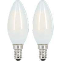 Xavax LED-Filament, E14, 470lm ersetzt 40W, Kerzenlampe, Matt, Warmweiß,